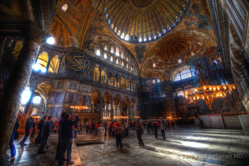 20100401_072845 D3 (1)-32_5 D3-31_6 D3-33Enhancer.jpg - Haghia Sophia, 'the church of the Holy Wisdom', is more than 1400 years old.